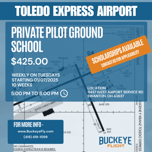 Private Pilot Ground School - Toledo Express Airport - 01/07/2025