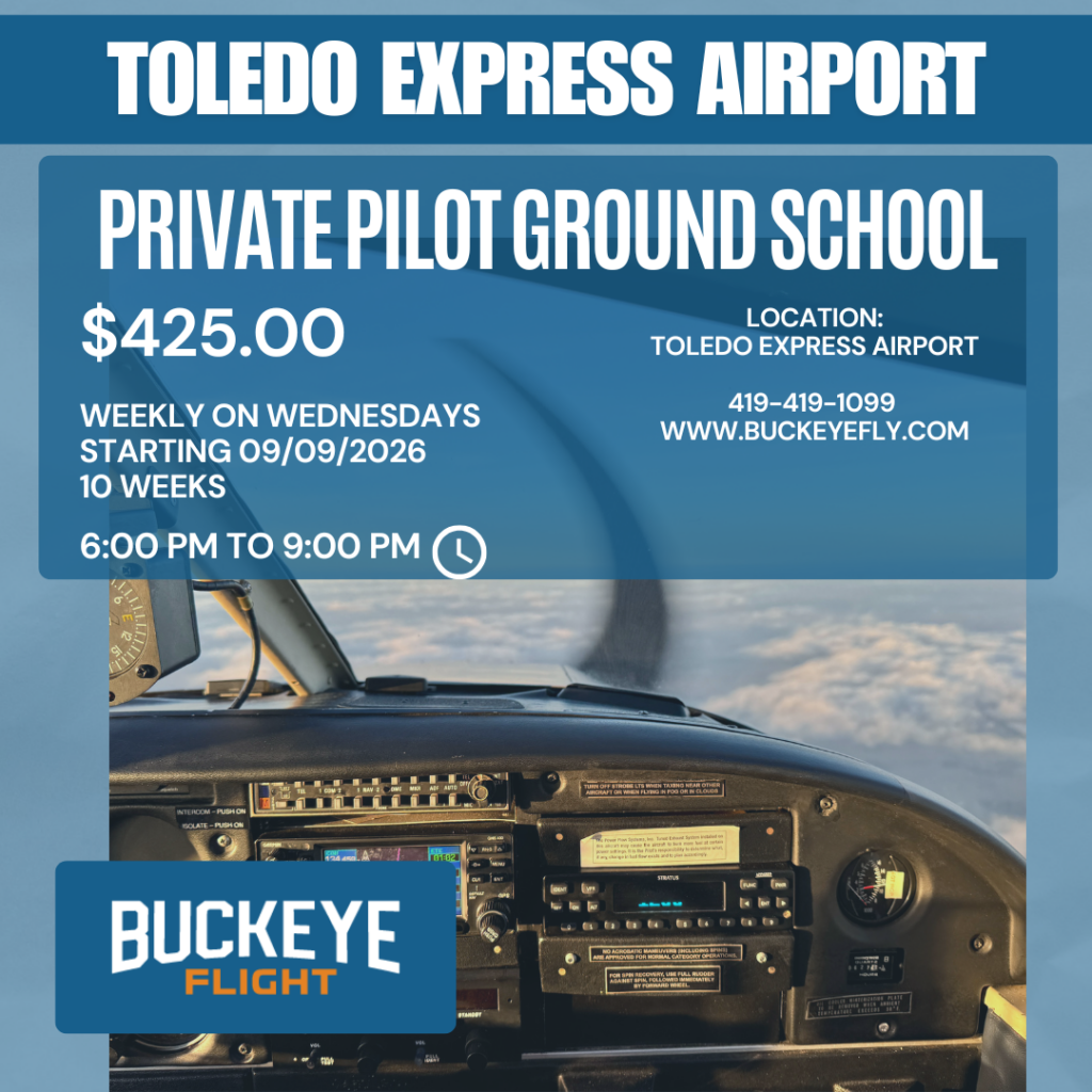 PPL Ground School - Toledo Express September 9th to November 18th 2026