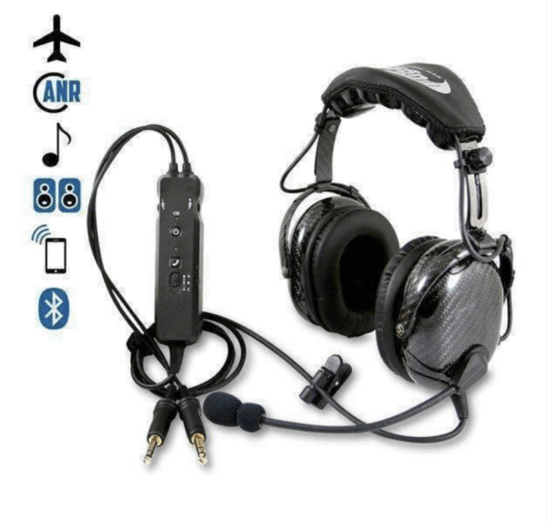 Rugged Air RA980 Bluetooth Cell Phone ANR General Aviation Pilot Headset