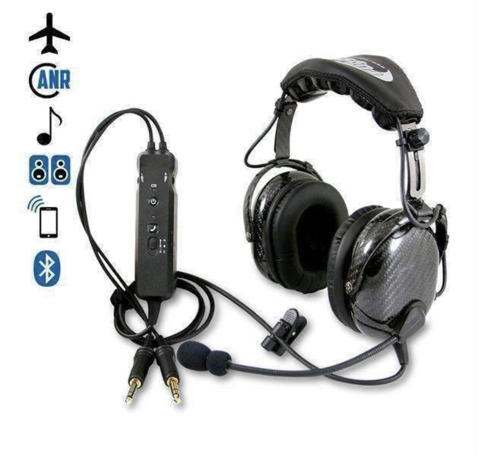 Rugged Air RA980 Bluetooth Cell Phone ANR General Aviation Pilot Headset